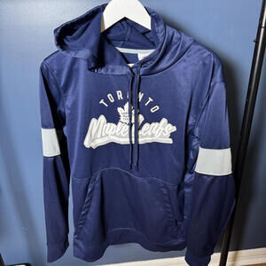 Toronto Maple Leafs NHL Hoodie Blue Pullover M Polyester